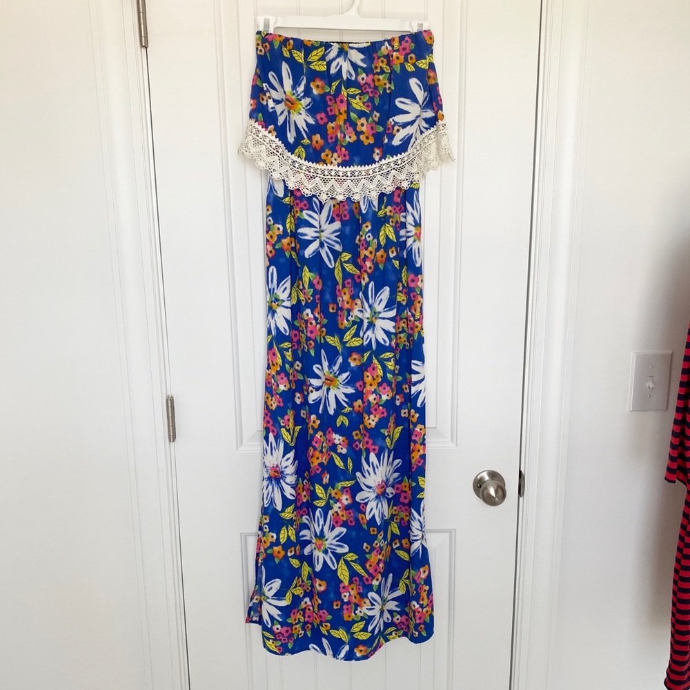Strapless Flower Sundress
